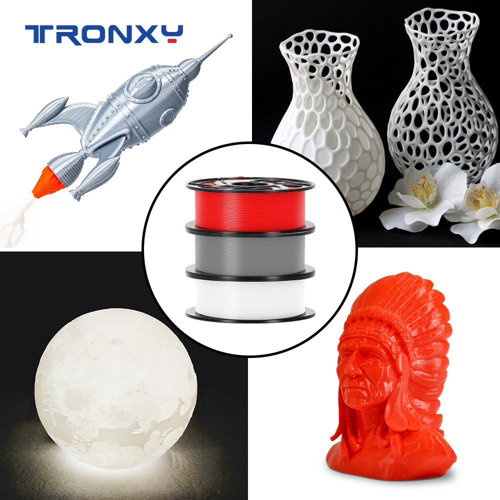 OEM 1kg PLA Filament 3d Printer Filament ABS PETG PLA Plus 1.75mm TPU Filamentos 3d Printing Filament Extruded Plastic Rods