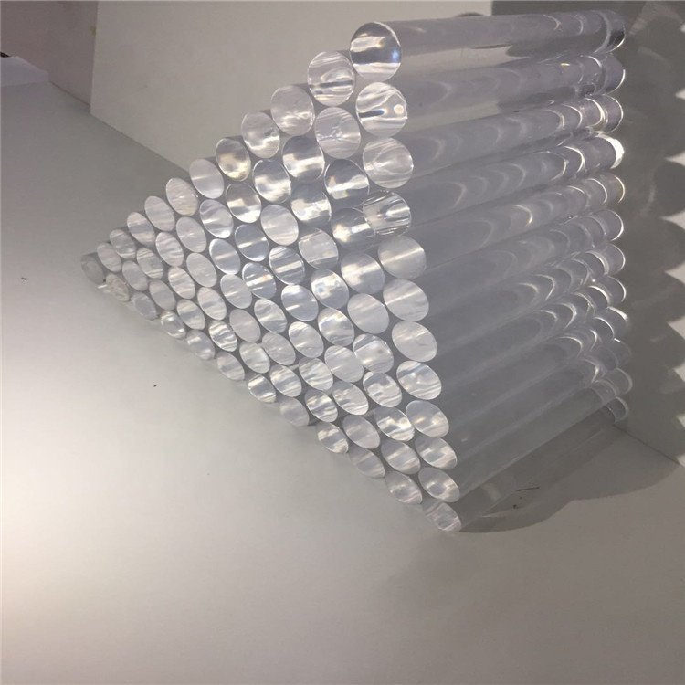 Wholesale Customized Transparent Clear Colorful PMMA Material Perspex Acrylic Plastic Round Rod for Decoration Industry