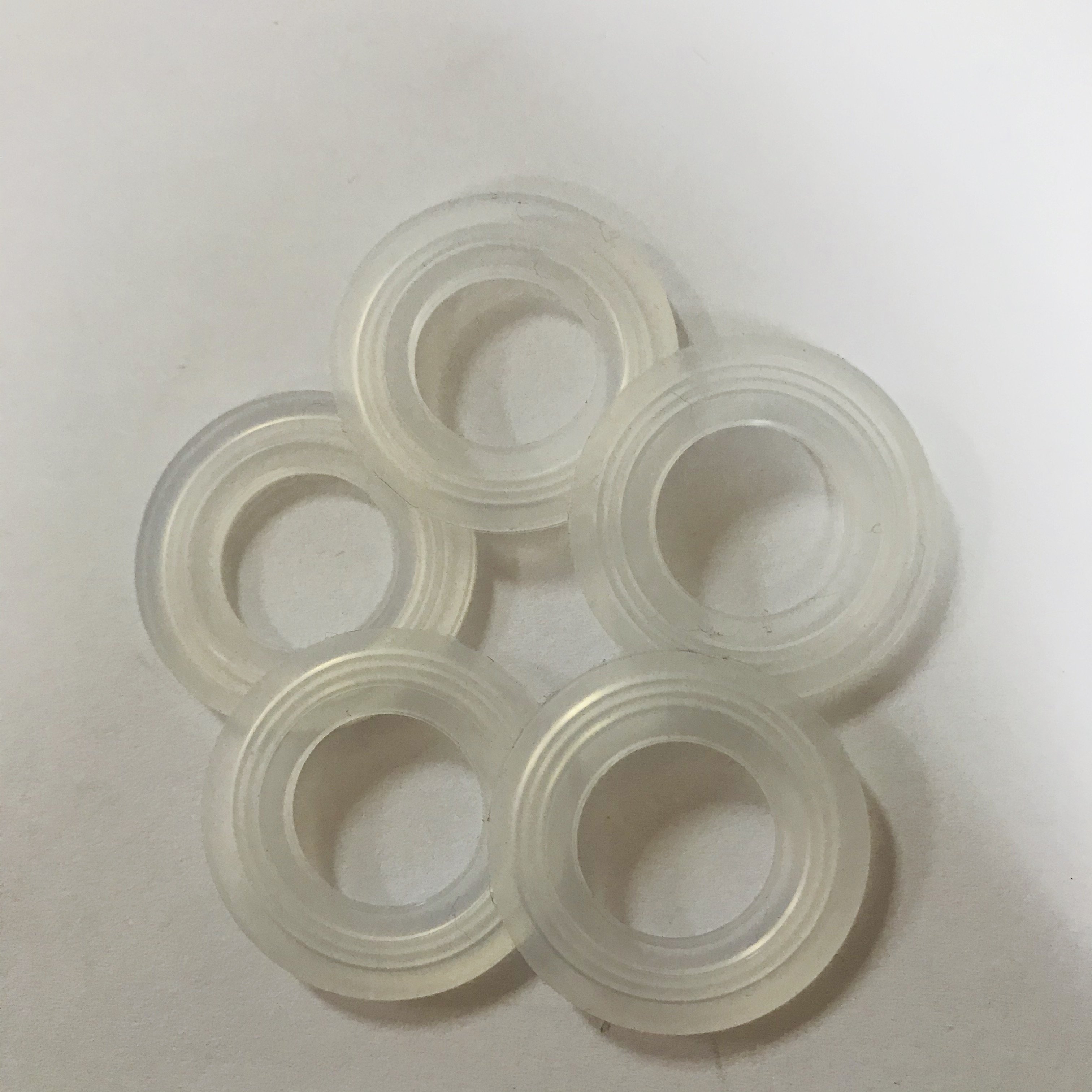Transparent Silicone Round Flat rubber o-ring washer/gasket