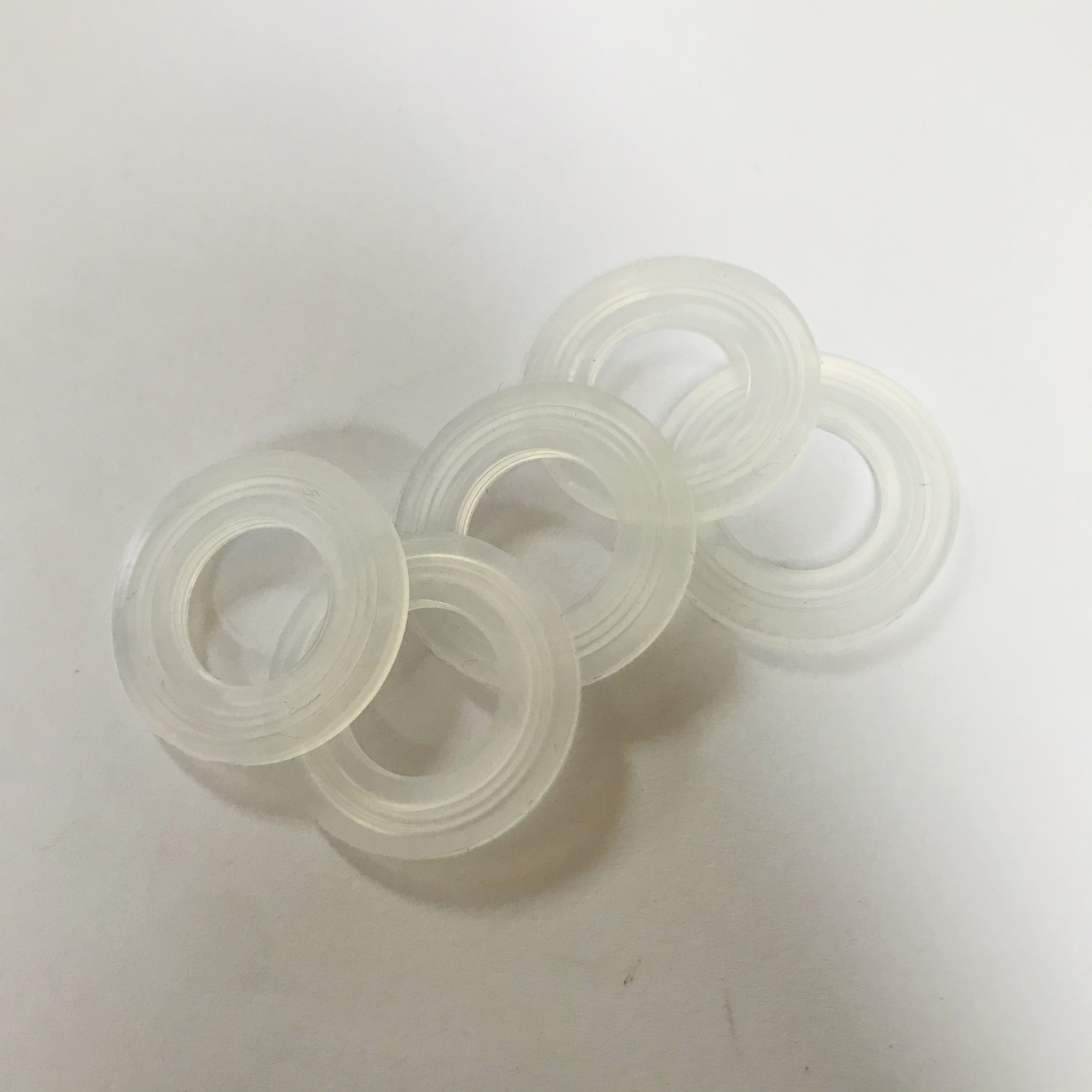 Transparent Silicone Round Flat rubber o-ring washer/gasket