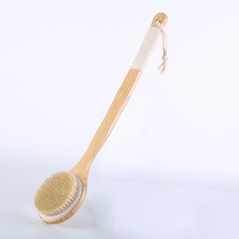 massage exfoliating Skin Back Scrubber Bath Brush Long Handle Body Brush with Soft Bristles