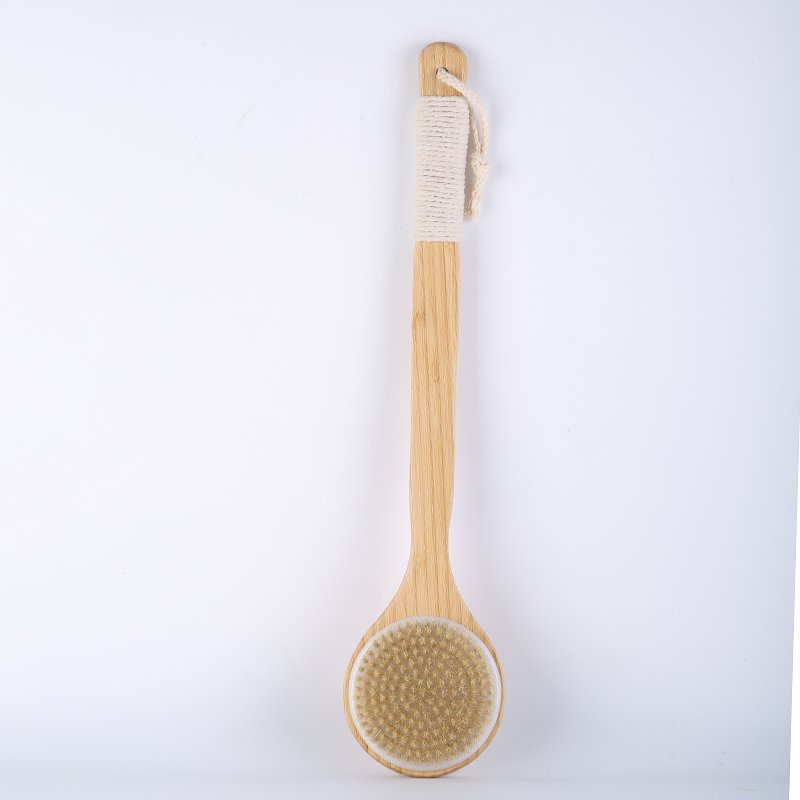 massage exfoliating Skin Back Scrubber Bath Brush Long Handle Body Brush with Soft Bristles