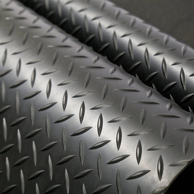 Diamond Rhombus Rhomboid Rubber Floor Mat For Car Parking /garage / truck bed/vans