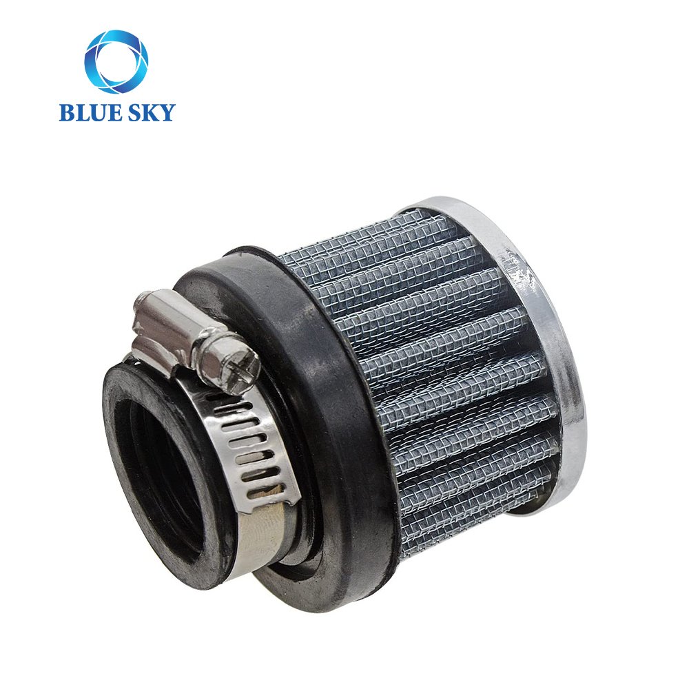 Universal Clamp on High Flow 25mm 1 inch Inlet Dia Mini Car Mushroom Head Auto Air Intake Cone Filter Parts