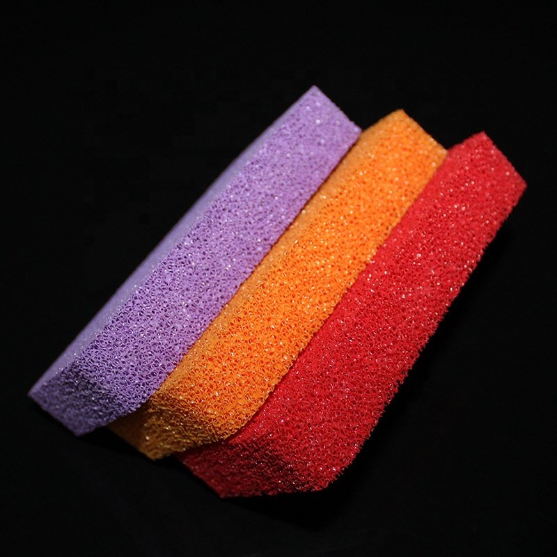 Food grade low density open cell silicone foam rubber sheet pad