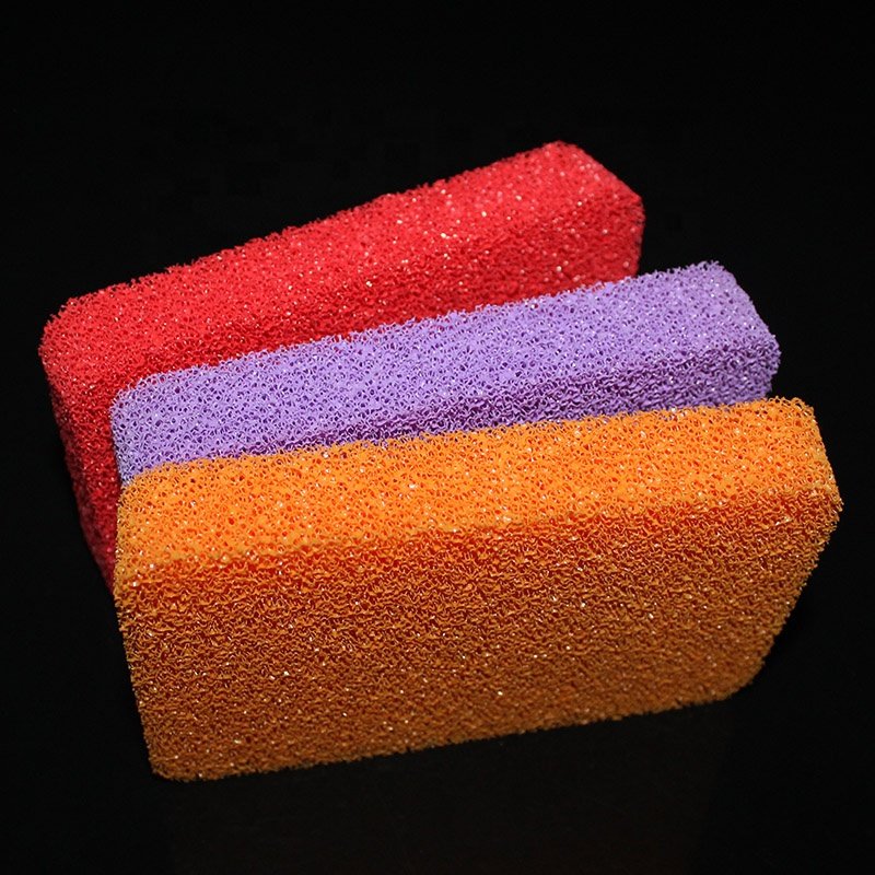 Food grade low density open cell silicone foam rubber sheet pad