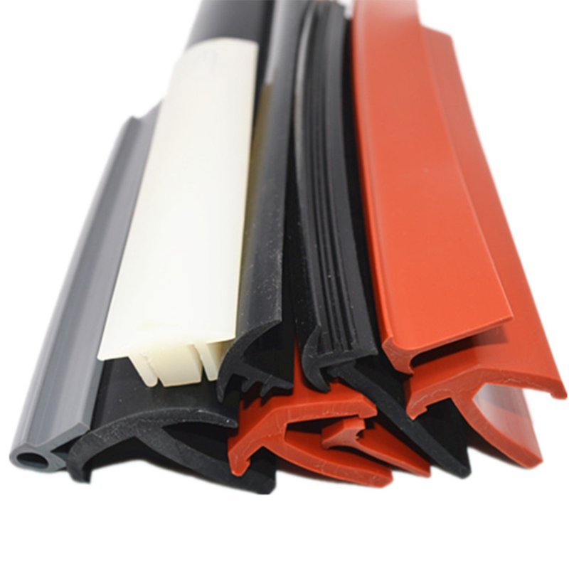 Window Door EPDM Extruded T shape Solar Panel Rubber Seal Strip / rubber gasket for solar panels