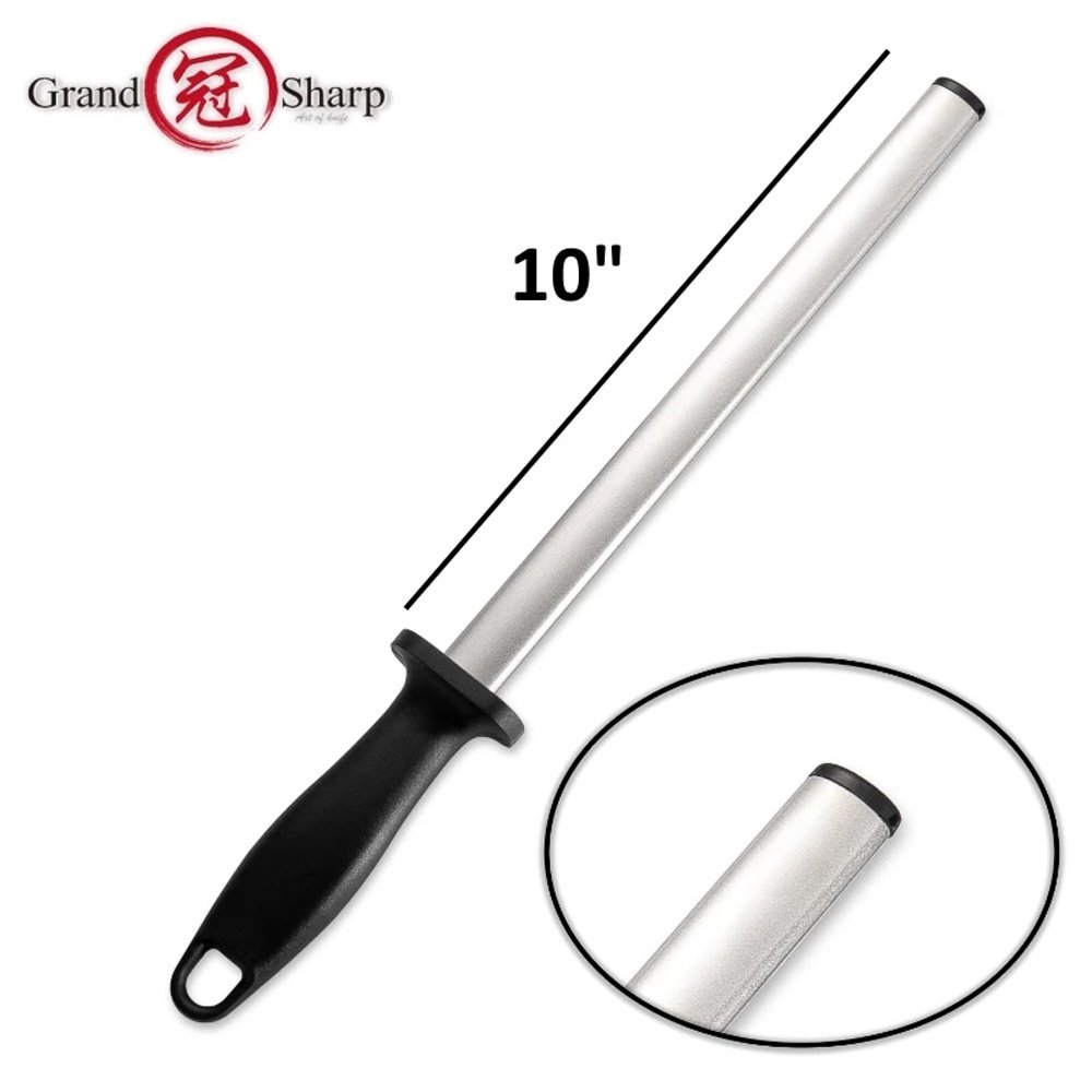 Knife Sharpener Diamond Sharpening Steel Rod ABS Handle Chef Knife Sharpener Kitchen Accessories Professional Tool Honing Rod