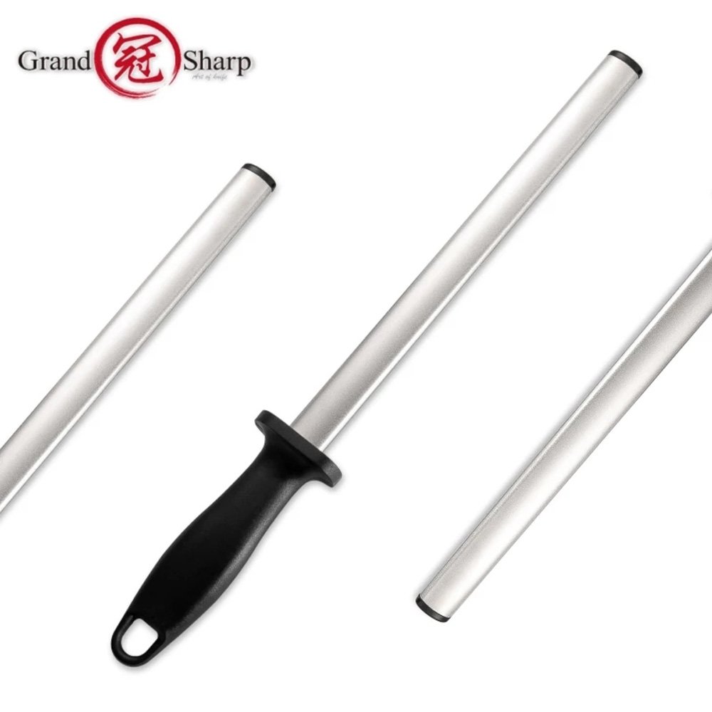 Knife Sharpener Diamond Sharpening Steel Rod ABS Handle Chef Knife Sharpener Kitchen Accessories Professional Tool Honing Rod