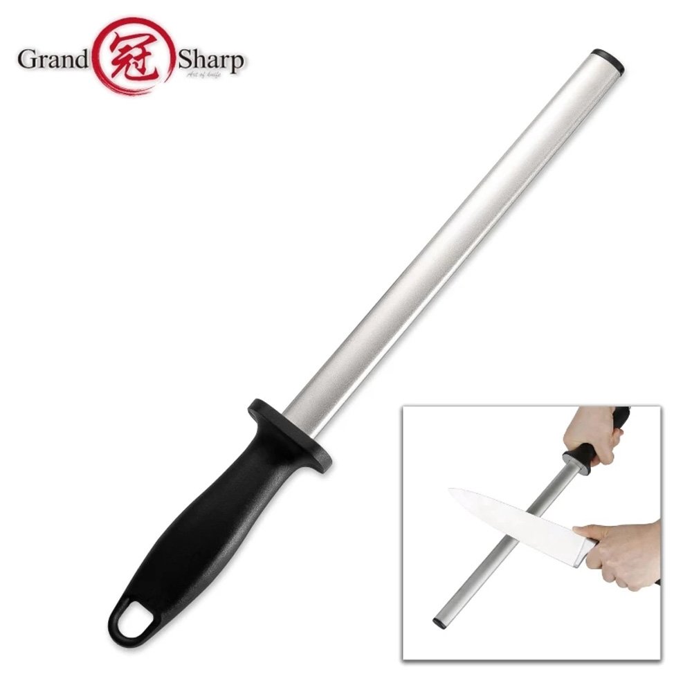 Knife Sharpener Diamond Sharpening Steel Rod ABS Handle Chef Knife Sharpener Kitchen Accessories Professional Tool Honing Rod
