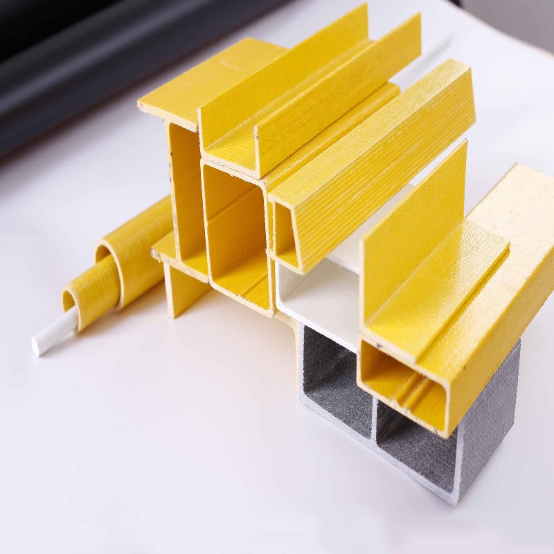 High Strength Anti-corrosion H Beam I beam Frp Square Tube Grp Round Tube Pultrusion Fiberglass Frp Profile