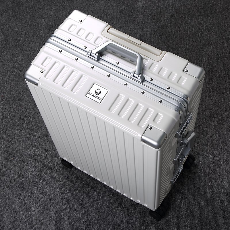 Customized Aluminum Frame Luggage case Trolley Suitcase Hardshell Echo friendly Carry on Luggage with spinner wheels wheels