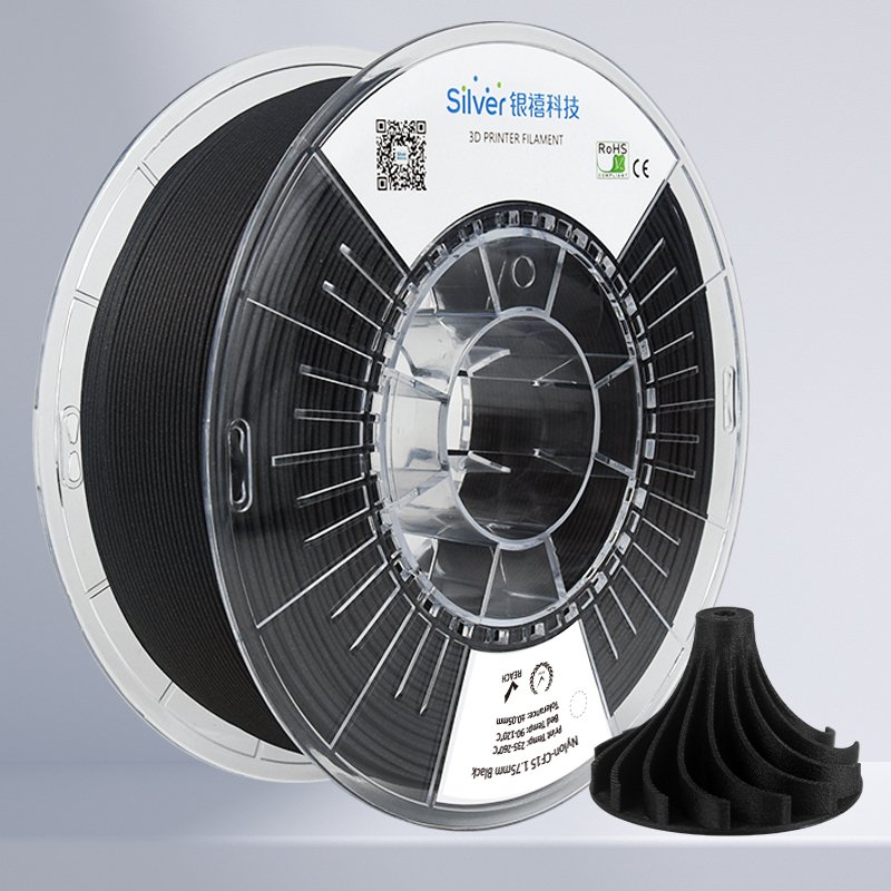 Carbon fiber filament 1.75mm PA-CF Nylon PA 3d printer filament Black filament Chopped Carbon fiber reinforced PC PETG PLA ABS