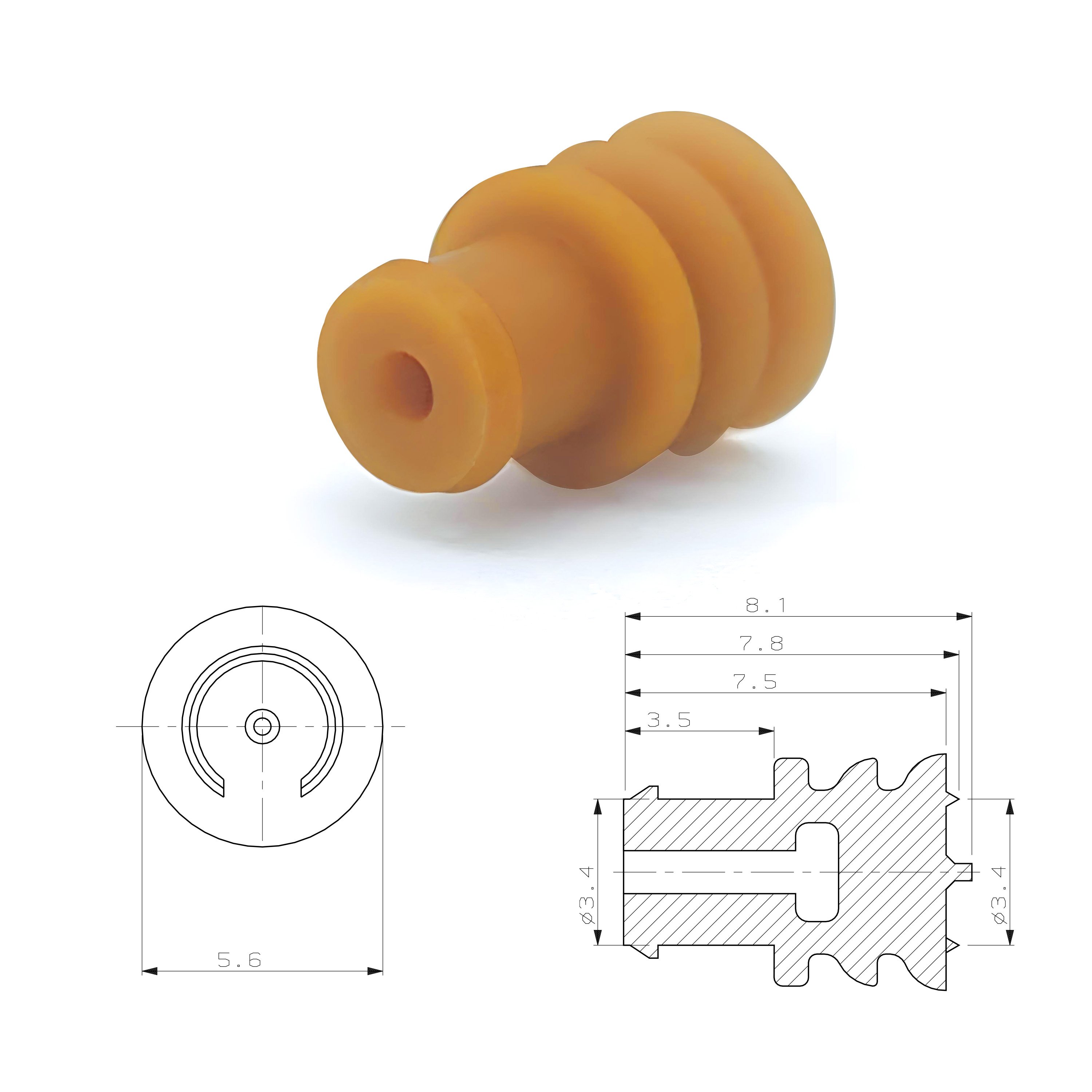 new and original automotive connector 828906-2