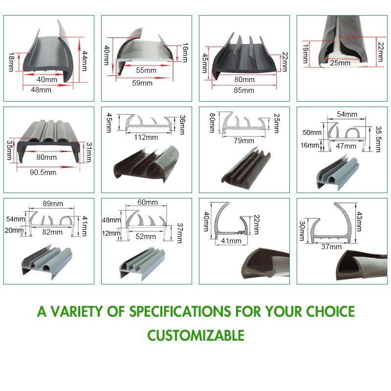 Shipping container door epdm insulation PVC H shape container door rubber gasket seal strip