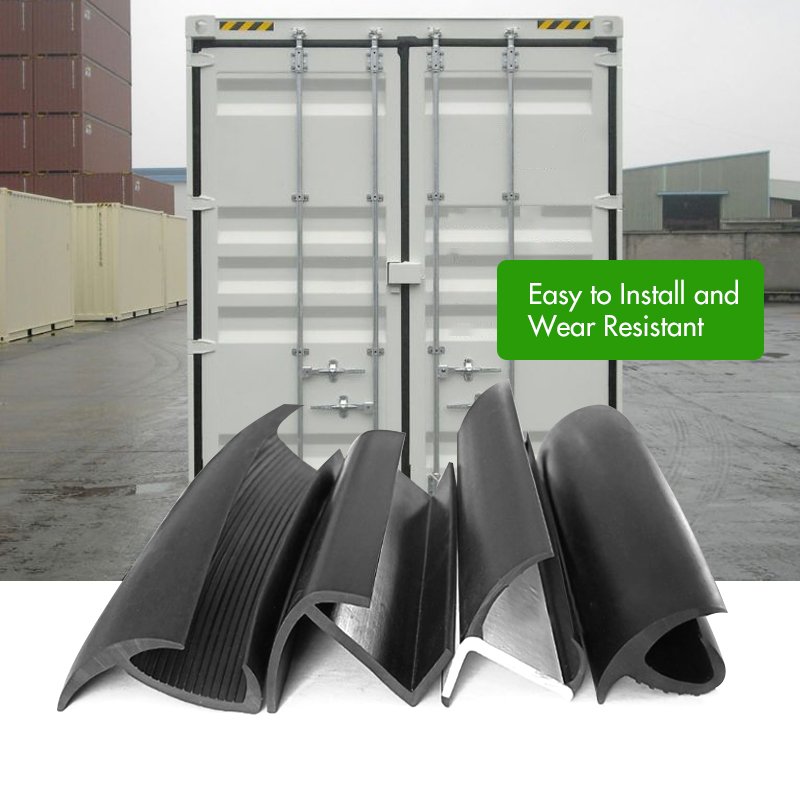 Shipping container door epdm insulation PVC H shape container door rubber gasket seal strip