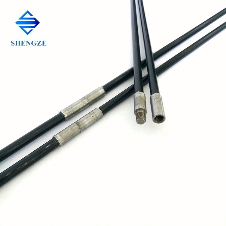 Fiberglass tent pole with thread joints screw replacement