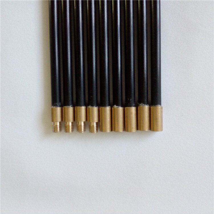 Fiberglass tent pole with thread joints screw replacement