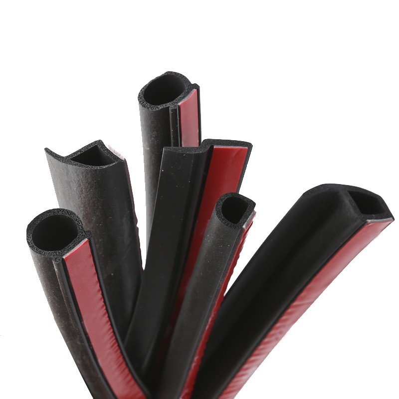 D Type Door Protector Strips Auto Door Weatherstrip Car Rubber Seal Auto Rubber Door Seals