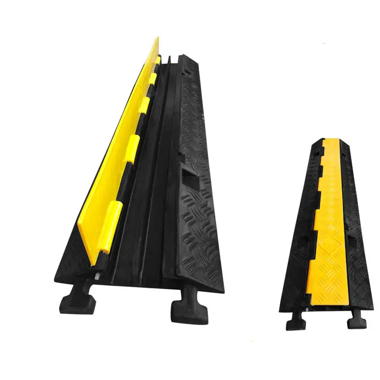 Outdoor Indoor Automotive Cable Ramp Protector 2-Channel Custom Cutting Processing Service