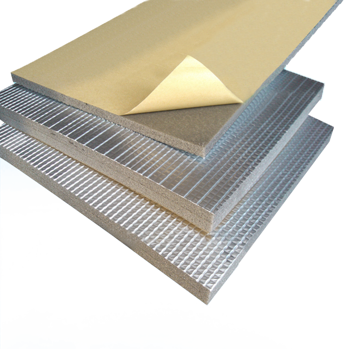 High Density Self Adhesive Backed Automotive Sound Insulation Rubber Foam Graphic Design Modern Aluminum Foam 3 Years 45-95kg/m3