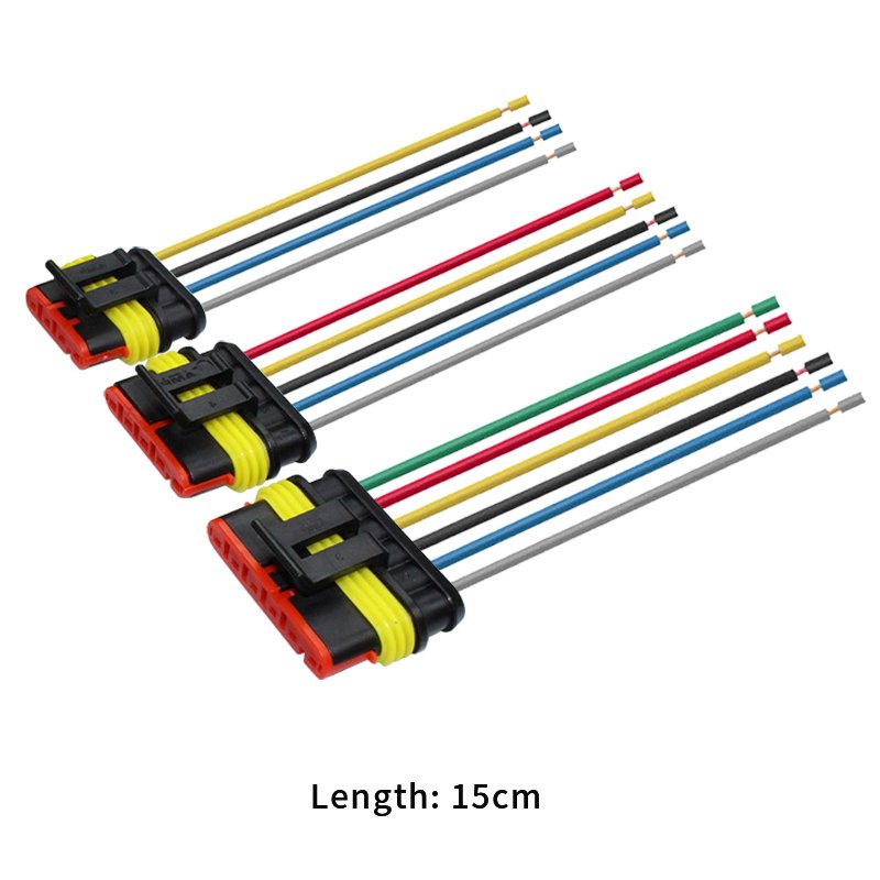 Car Waterproof Male Female 1.5 Tyco Amp Connector 1 2 3 4 5 6 Pin Wire Auto Automotive Electrical Connector auto wire harness