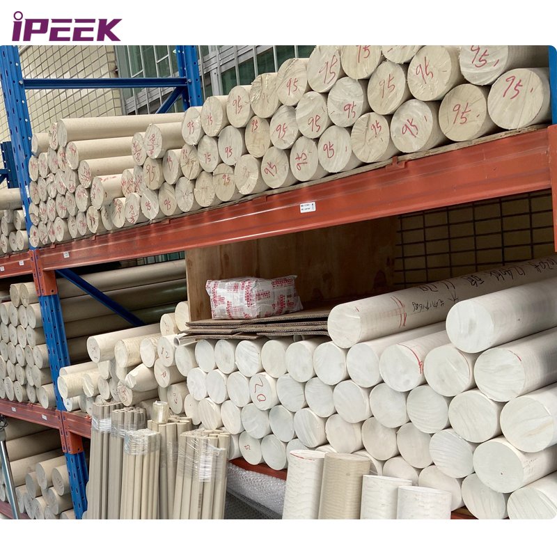 iPEEK 10 years Export Japan USA Length 1m 2m 3m Round Bar Sticks Virgin PEEK Rod 40mm 45mm 50mm