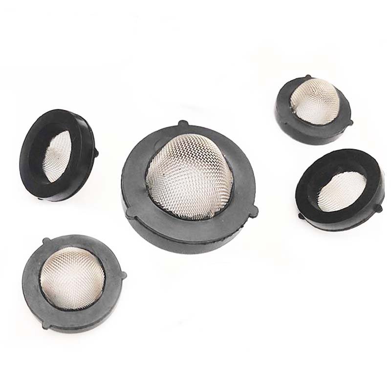 Rubber Mesh Gasket Stainless Steel Dome Mesh Faucet Filter Cap