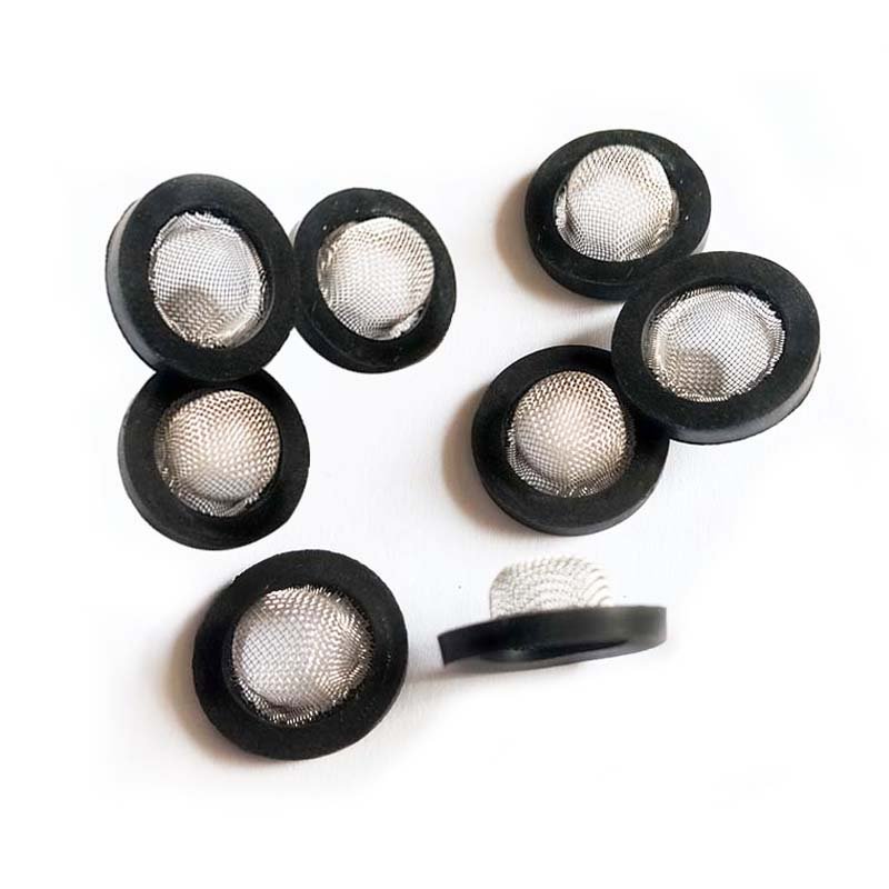 Rubber Mesh Gasket Stainless Steel Dome Mesh Faucet Filter Cap