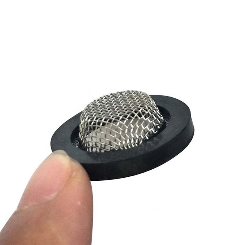 Rubber Mesh Gasket Stainless Steel Dome Mesh Faucet Filter Cap