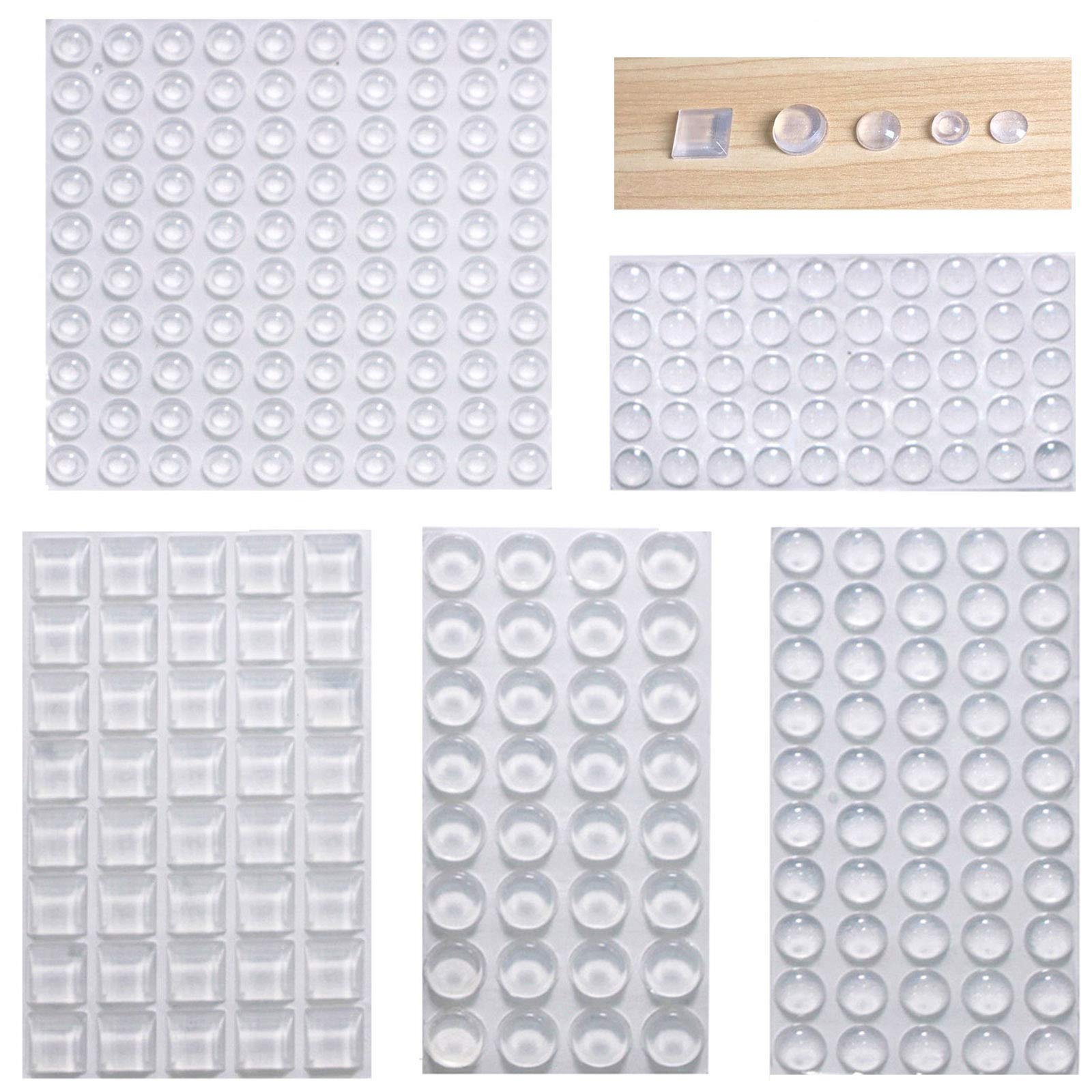 Durable Self Adhesive Silicone Bumper Pads Anti-Slip Rubber Bumper Pads for Furniture Kitchen Cabinets