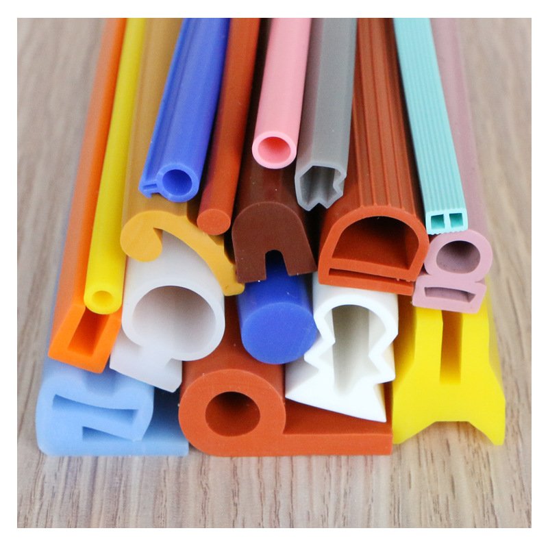 Heat resistant waterproof extruded all shaped rubber seal strips
