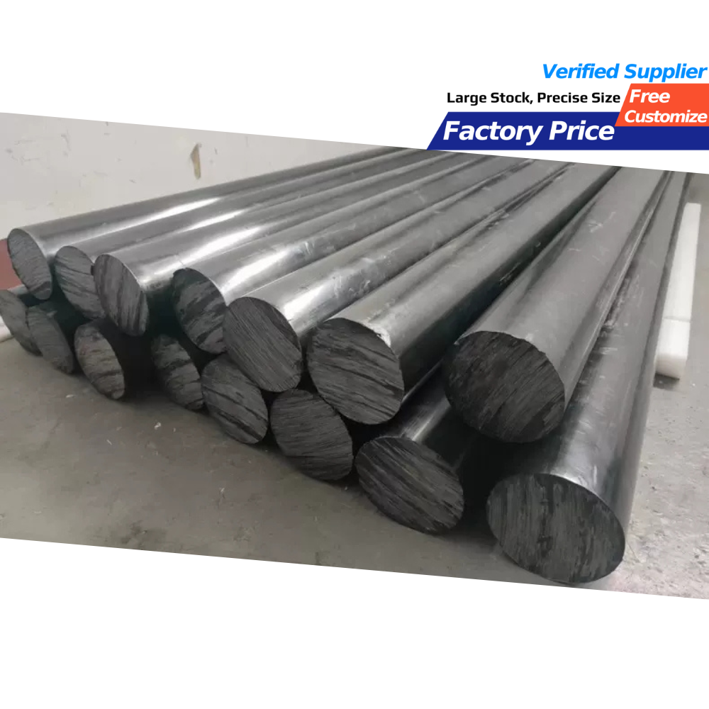 High strength Engineering plastic Glass Fiber Filled GF30 PEI Rod 2300 PEI Bar Black PEI CF30 rod
