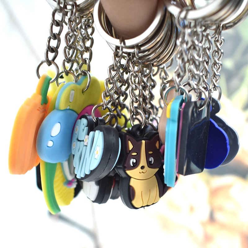 Wholesale Products Pvc Rubber Key Chains Diy Promotional Gift Keychains Wholesale Custom Promotion Rubber Soft Pvc Keychain
