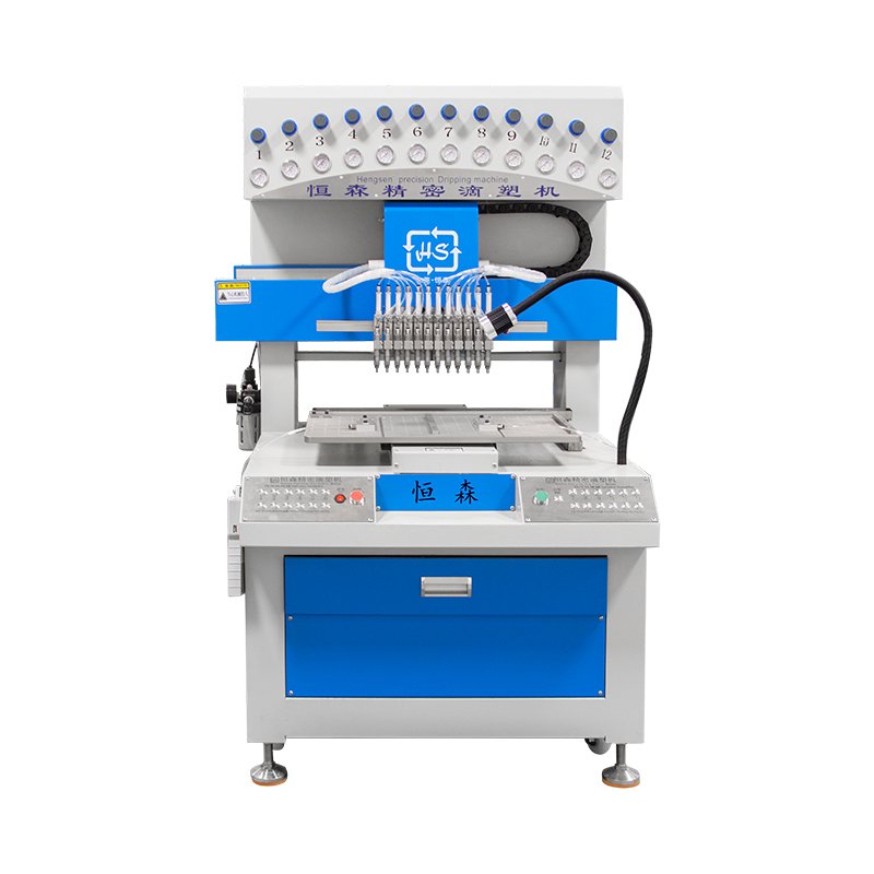 Automatic 12 Colors soft PVC Label Dispensing Machine Silicone Rubber Slipper Upper Production