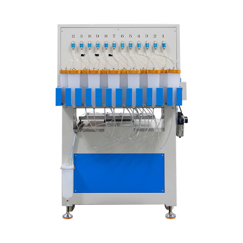 Automatic 12 Colors soft PVC Label Dispensing Machine Silicone Rubber Slipper Upper Production