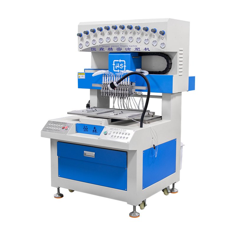 Automatic 12 Colors soft PVC Label Dispensing Machine Silicone Rubber Slipper Upper Production