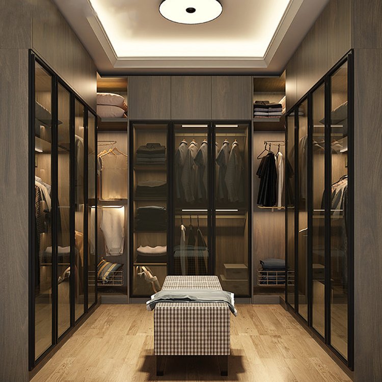 Free design china made bedroom wardrobe designs girls wardrobe 2024 modern design walk in clear view wardrobe