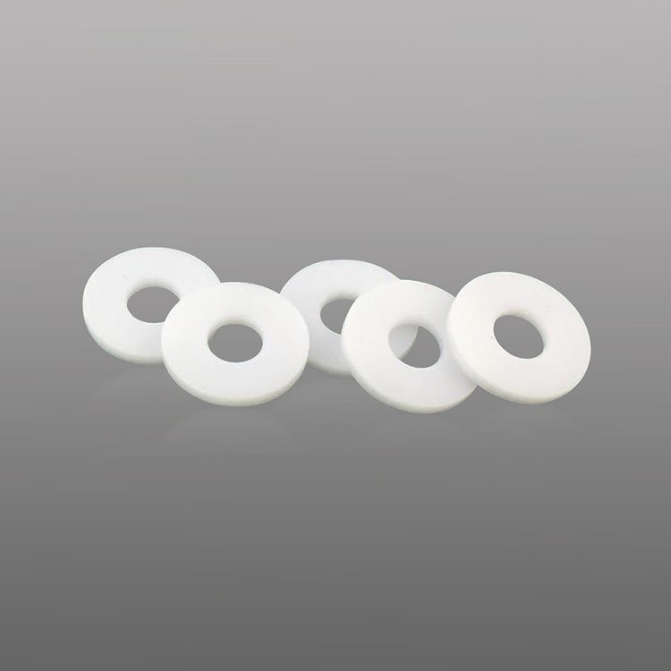 Heat Oil Resistant Flat PTFE Washer Processing Plastic Shim for Storage Cushioning Flat PTFE Washer