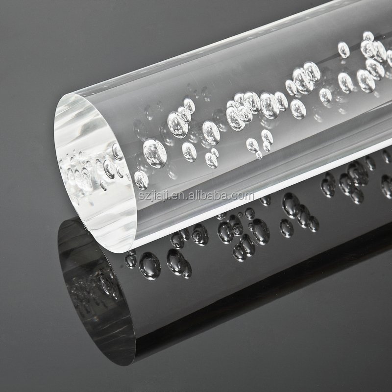 Factory Custom 20mm 25mm 30mm 40mm 50mm Plastic Acrylic Bubble Rod Clear Round Rod