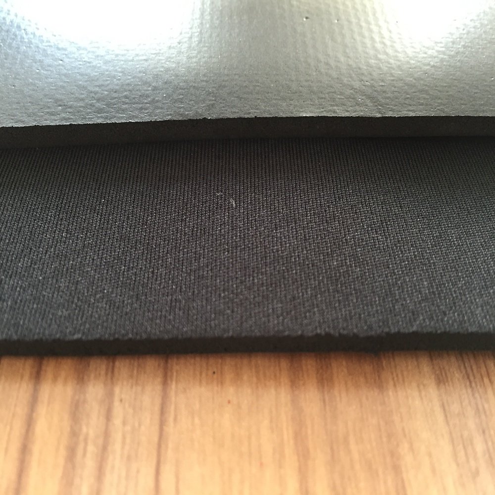 Latex foam neoprene rubber sheet roll laminated with nylon fabric