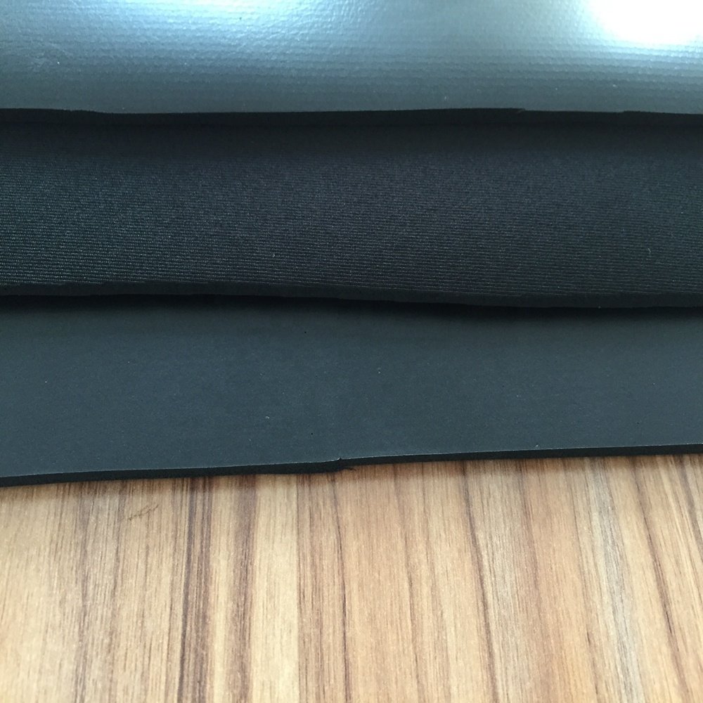 Latex foam neoprene rubber sheet roll laminated with nylon fabric