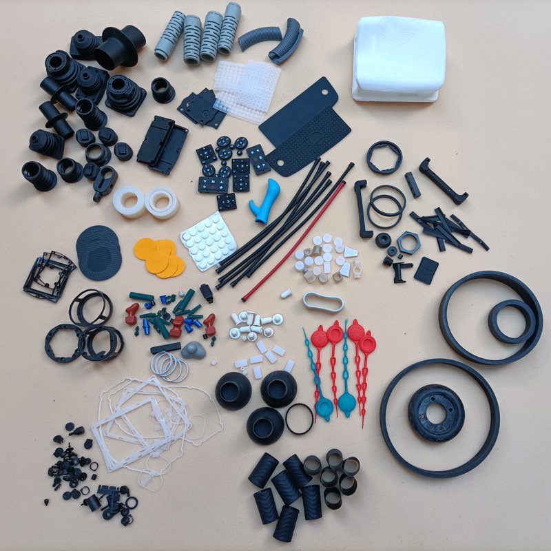 Customized Fkm Nbr Epdm molded silicone rubber products with special-shaped sealing accessories manufactured by the manufacturer