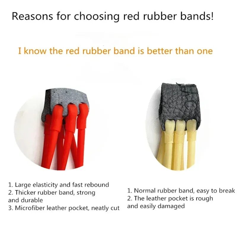 High Quality Elastic Card Ball Rubber Band Shoot Hunting Slingshot Accessories Fast Rebound Great Power Outdoor Games