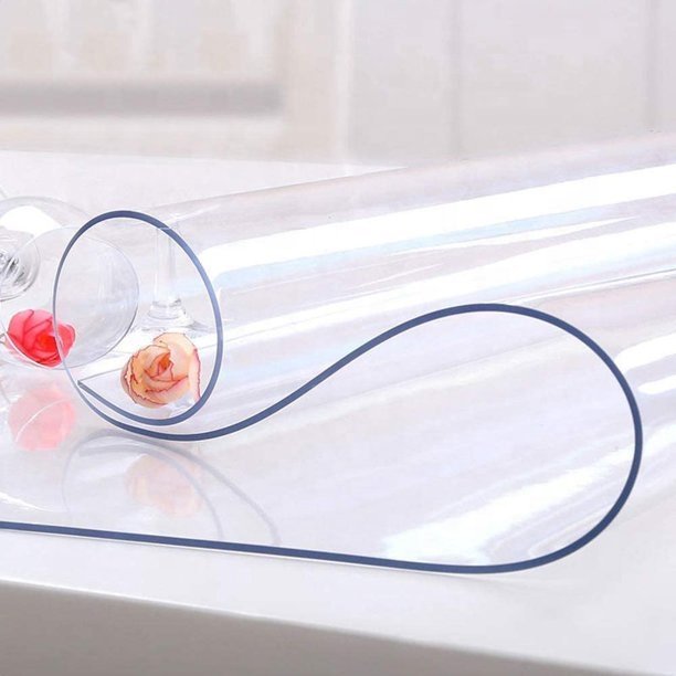 Fuxing oil proof no washing pvc soft glass super clear pvc waterproof table cloth