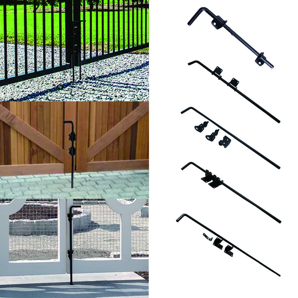 24'' Hot Sale Heavy-Duty Steel Gate Drop Rod Cane Bolt Modern Design for Outdoor Fence and Door Use