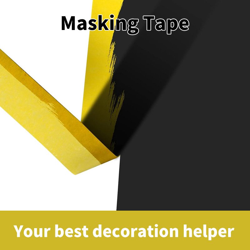 Cheap Price Yellow Automotive Refinish Masking Tape 388N 301 equivalent Amarillo Crepe Paper tape China Adhesive Tape