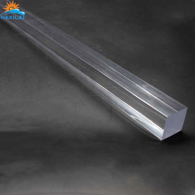 Naxilai Manufacture High Clear Square Acrylic Rods Led Lighting Acrylic Rod Customize Acrylic Rod Extrusion Plastic Bar