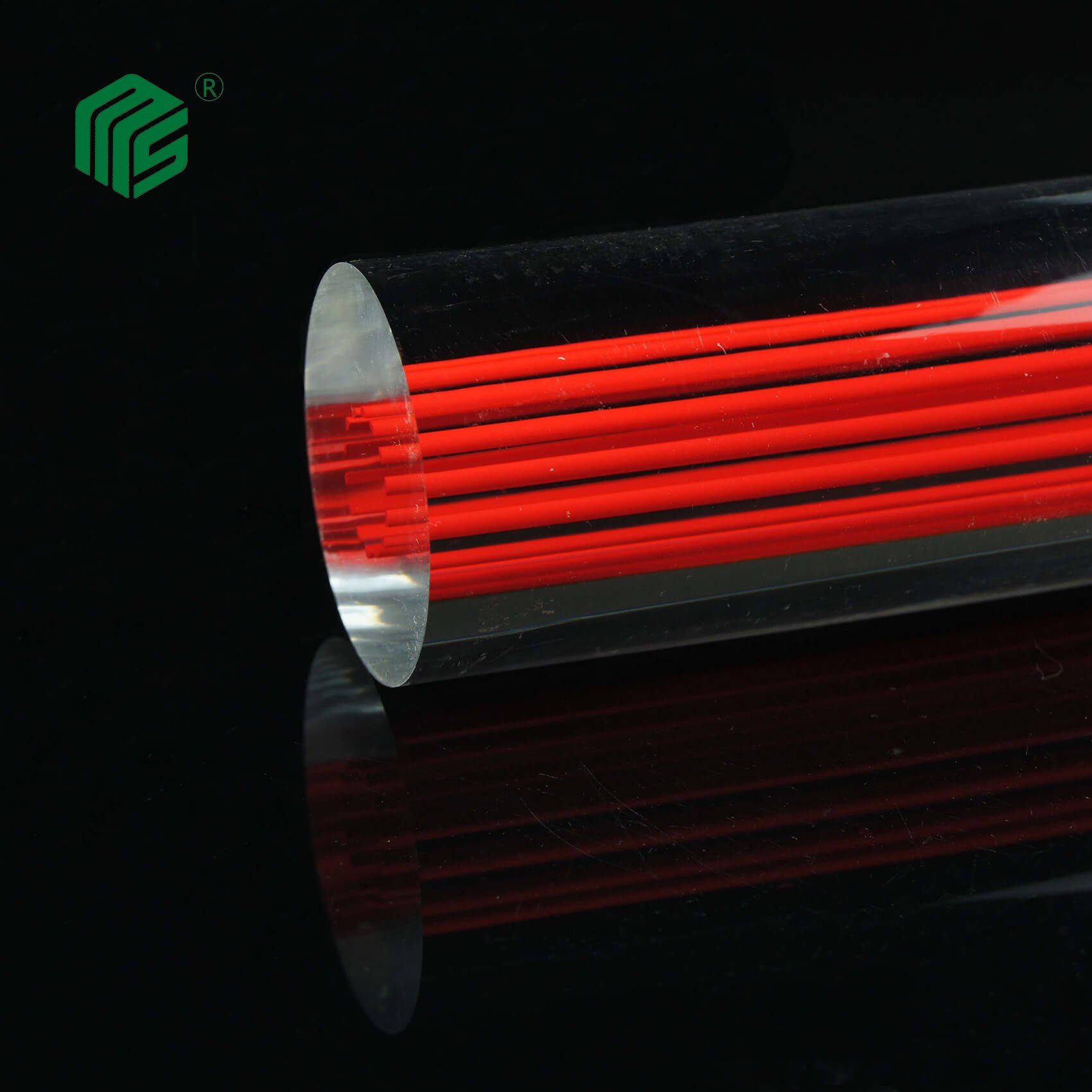 China Supplier White Stripes Acrylic Rod