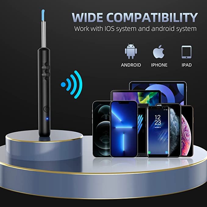 Wifi Visual Ear Spoon Mini 1080P Hd Camera 3.5mm 5mp Electric Ear Wax Removal Cleaner